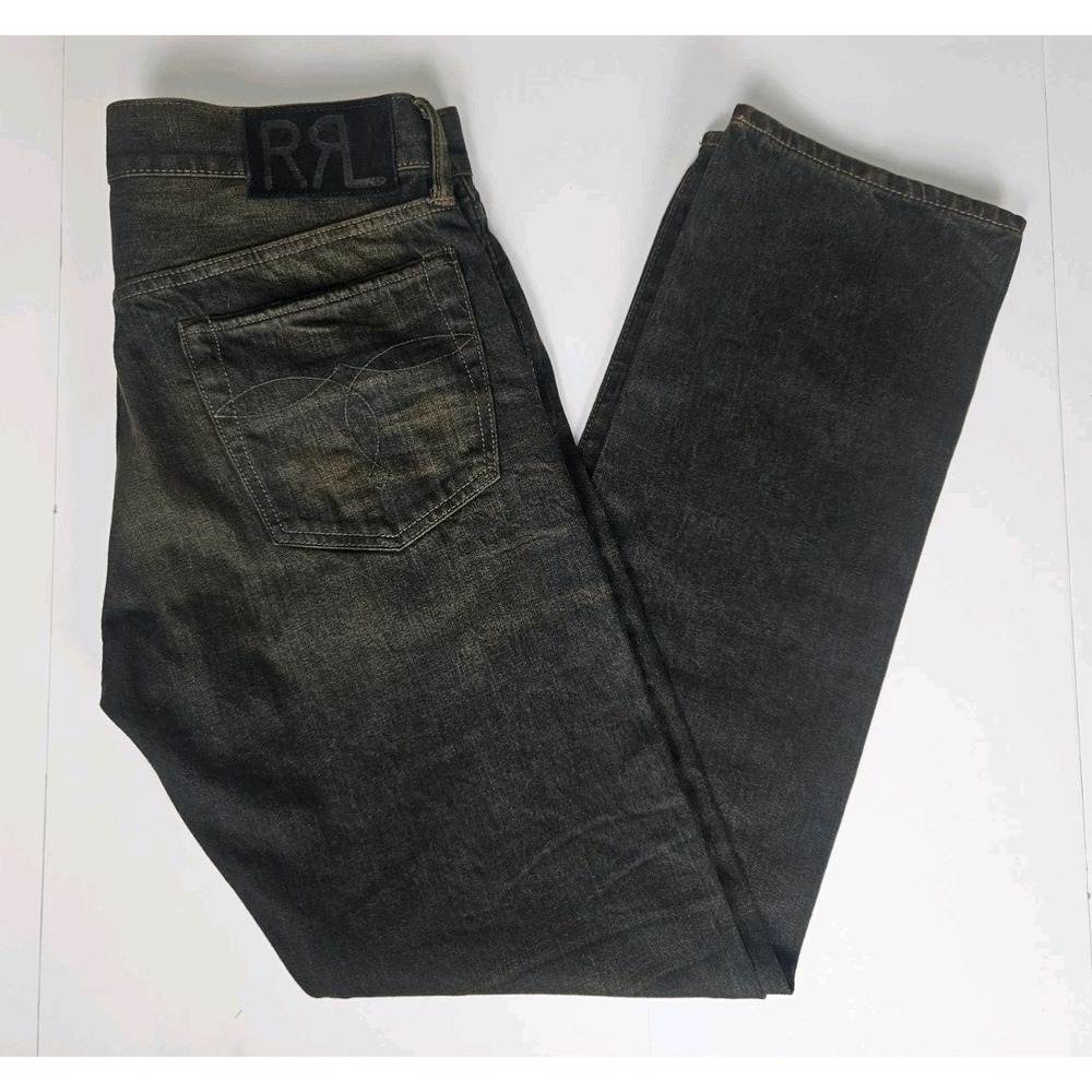 RRL Ralph Lauren Men's Slim Fit Shuttle Woven Sanforized Selvedge Jeans 32x30 - Picture 1 of 16